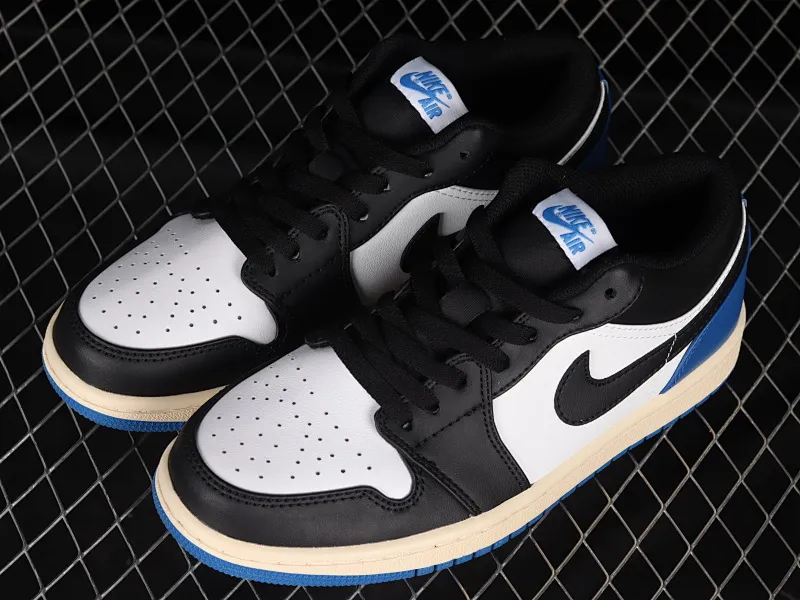All categories Air Jordan Jordan series basketball shoes Air Jordan 1 Low Air Jordan 1 Low AJ1 Joe 1 black and blue Grimace DM7078-110